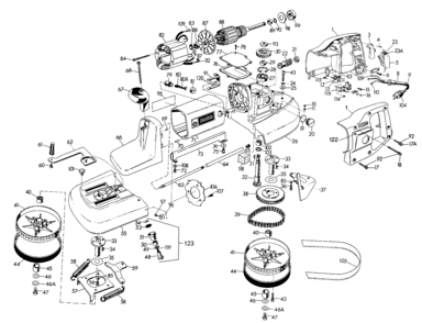 Page A Diagram and Parts List for 3122-BDK 1 Black and Decker Band Saw
